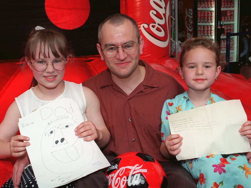 Dennis Crapper, from Wadsley, was voted the 'Best Dad' in a Meadowhall competition by his daughters Laura, 9, and Amy, 6
