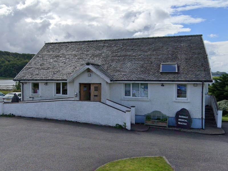 There were 93 responses from patients at Easdale Medical Practice in Isle of Seil, with 98% rating their overall experience as positive.