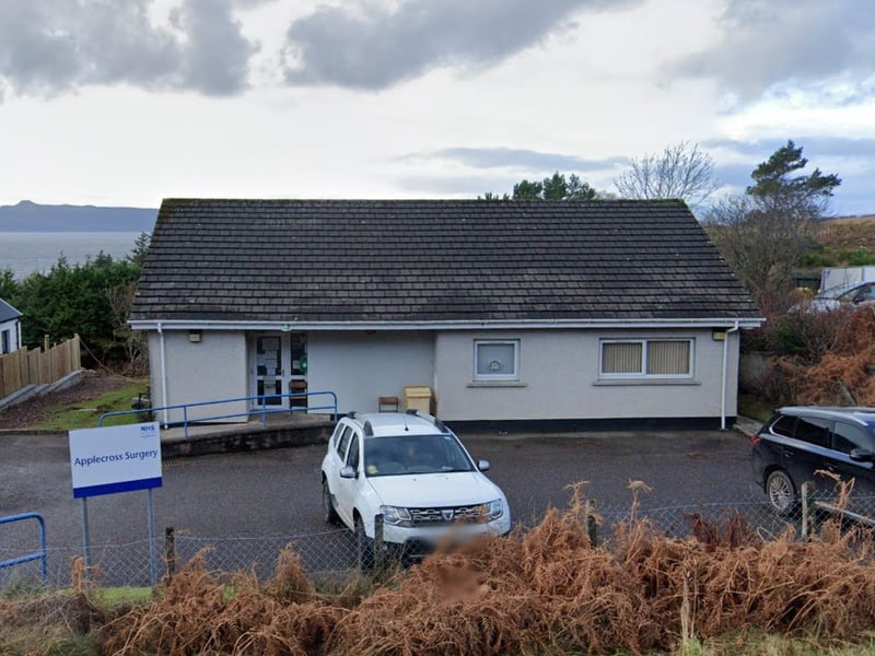 There were 67 responses from patients at Applecross Surgery in Ross And Cromarty, with 99% rating their overall experience as positive.