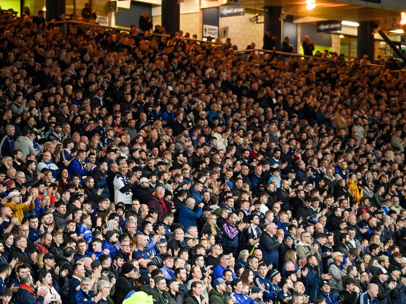 A general view of Scotland fans during the Nations League game.
