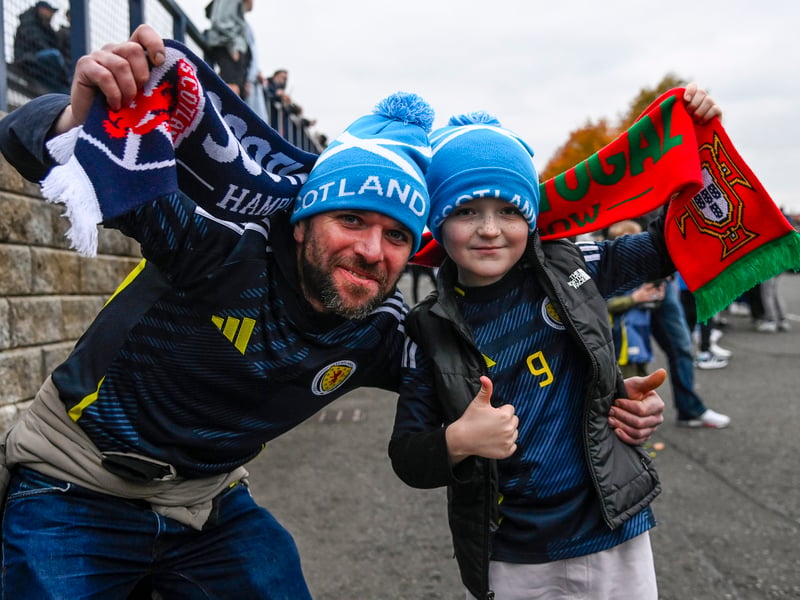 Scotland fans before the game.