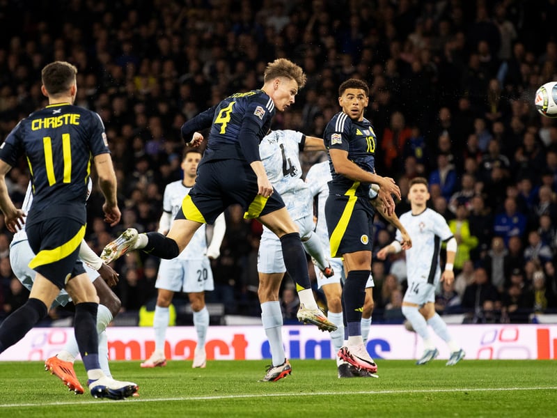 Battled well in midfield and was unlucky not to open the scoring with a header early on. Has fantastic engine and never stops running - machine-like. Great challenge on Bruno Fernandes that was unfairly ruled as a yellow card for the Napoli midfielder. Will be disappointed he couldn't quite connect to Ralston's cross with the goal gapping as Scotland broke late on.