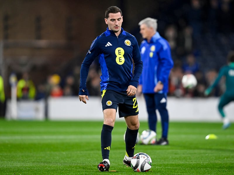Wasted a good chance with a ball out of play when Scotland had a chance to break. Gave away one too many sloppy passes in midfield, but covered well defensively.