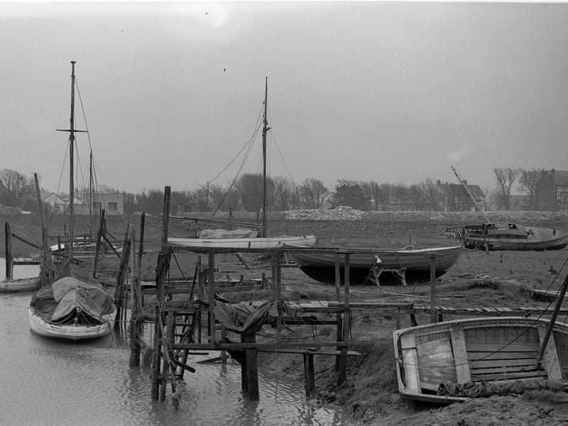 A view of Skippool Creek in 1960 when Thornton Councillor Tom Croft called for it to be tidied up