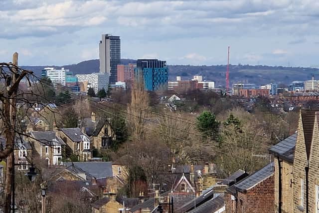 The City Lofts building can be seen all across Sheffield, This is the view from Nether Edge. Photo: David Kessen, National World
