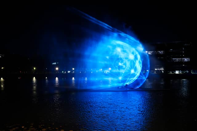 Created by Norwegian artist Anastasia Isachsen, Monad will be projected onto the water at Leeds Dock. Inspired by the circular nature of life, rebirth and the universe, the piece will be accompanied by a compelling soundscape.