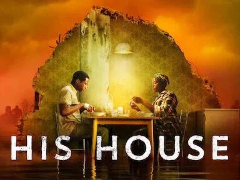 One of only two horror films in Netflix with a perfect 100 per cent rating on Netflix is 'His House', The film is about a refugee couple from South Sudan who arrive in an English town only to suffer racism and an evil lurking behind the surface of their crumbling new home.  Wunmi Mosaku, Sope Dirisu and Matt Smith star.