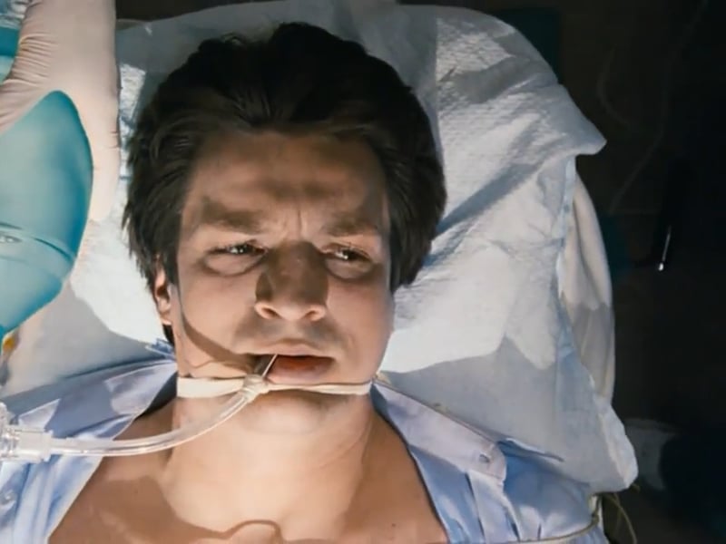 'White Noise 2: The Light' stars Nathan Fillion as a man who attempts to take his own life after seeing his wife and son murdered. His failed suicide sees him develop the power to predict who is about to die. It has 24 jump scares.