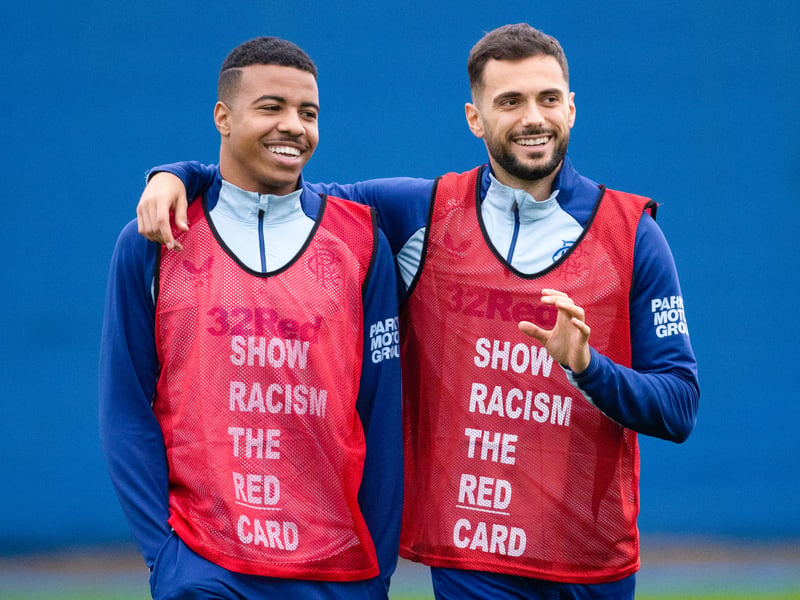 The Albanian (right) has been impressive since he move to Ibrox on deadline day. Played in the number 10 role against St Johnstone, but will move back out to the wing on Sunday.