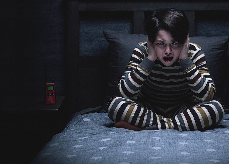 Spanish supernatural shocker 'Don't Listen' sees a couple seek out the help of a parapsychologist after a tragic incident in their new home. It has an impressive 27 jump scares.