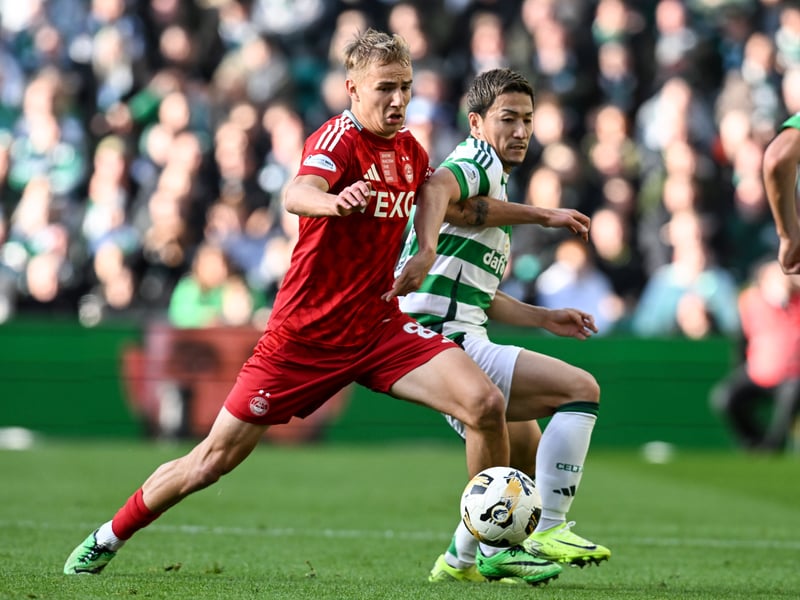 The Japanese forward has been largely excellent this season - but not here. He was off the pace in attack and gave away the ball for Aberdeen's second goal. Replaced by Forrest. 4