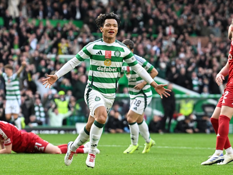 One of Celtic's best players. Took the opening goal really well with a first-time finish and pulled the strings in midfield. Came off for Bernardo, possibly with a knock. 8