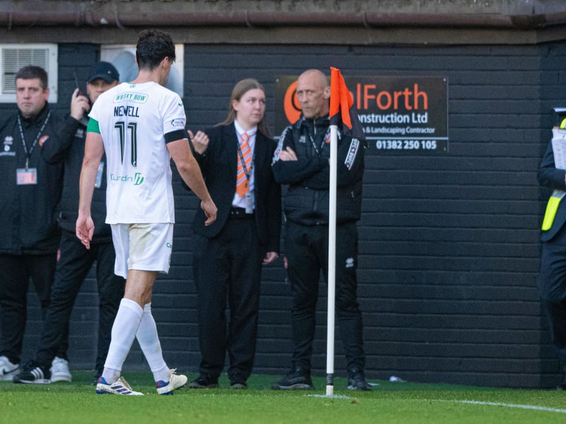 The Hibees will be without their captain for Sunday's derby at Easter Road after he was shown a red card in last week's 3-2 defeat to Dundee United.