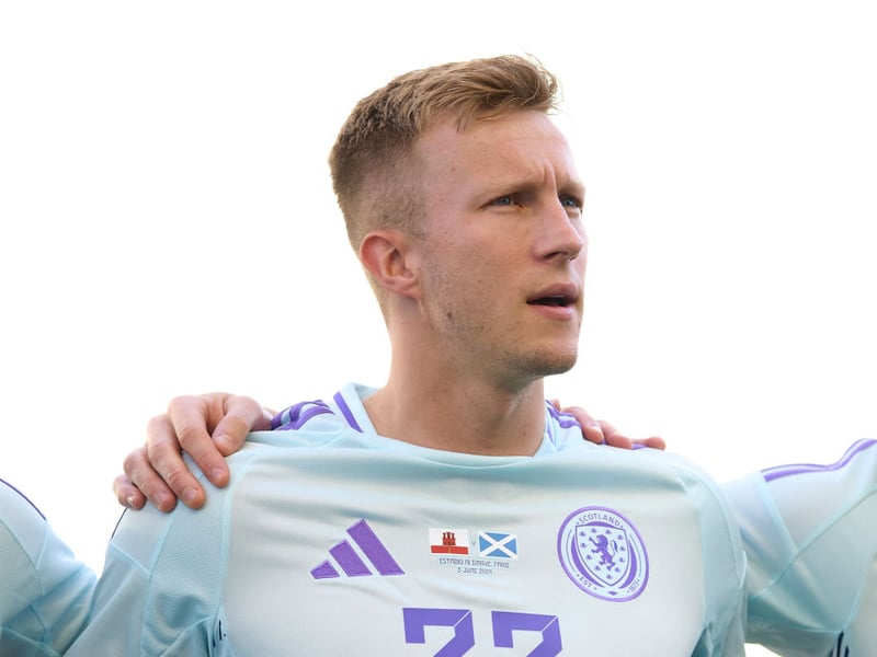 Picked up his first international cap last summer, and was part of the Scotland squad for Euro 2024. He struggled with injury since then, playing less than half of Bristol City's league games this year. Out with a hamstring injury, he isn't expected to run until mid-March, making him a huge doubt for the double-header against Greece.