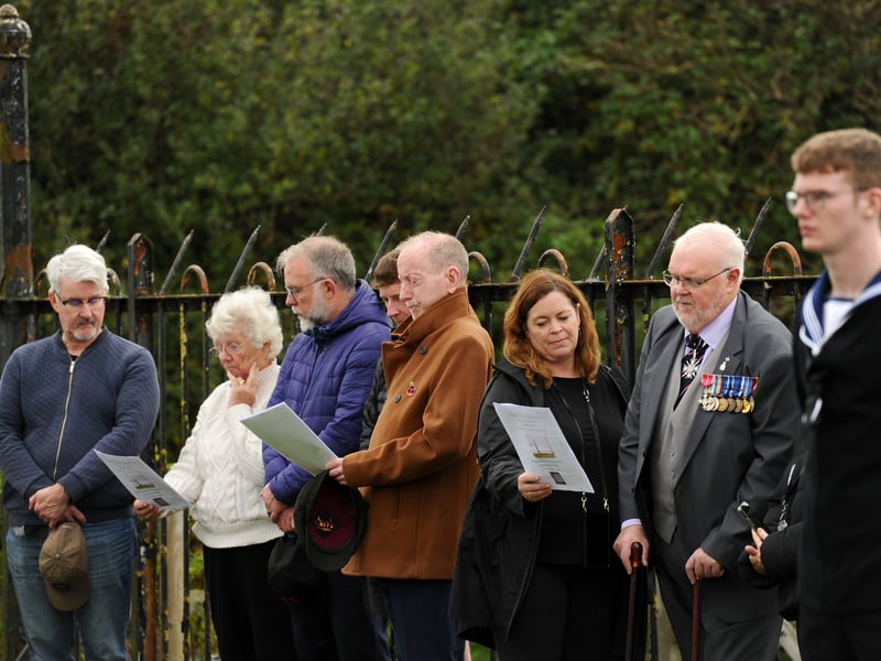 A service to commemorate Trafalgar Day and the life of Admiral Lord Nelson took place on Monday, October 21, 2024 at Nelson Monument on Portsdown Hill.