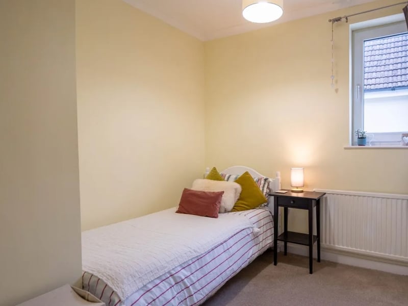 This property comes with four bedrooms, two bathrooms and three reception rooms as well as a spacious garden. 