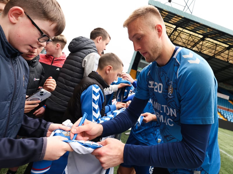 Suffered a facial injury in the recent defeat to Celtic, but returned to the Kilmarnock bench in their recent defeat to Rangers. Is available for the Greece playoff games, if required.