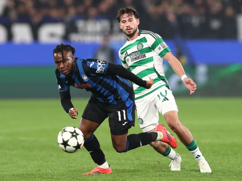 The jet-heeled German was Celtic's biggest threat on the counter. His pace kept Atalanta honest and he was also able to protect Johnston behind him. Swapped for James Forrest as the game reached its climax. 7