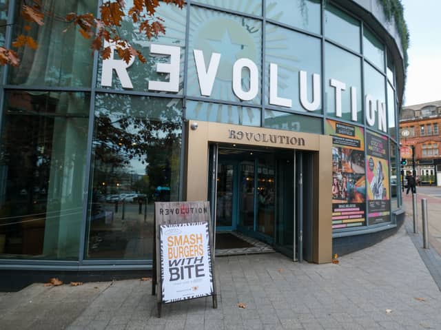 Leisure property firm Fleurets is advertising the former Revolution bar in the West One complex.