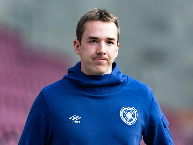 Has played a minute of football in maroon this season after suffering a hamstring injury, and is still out for the Jambos.