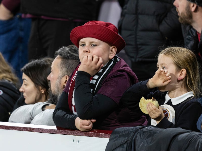 Young Hearts fans take in the win over Omonoia Nicosia.