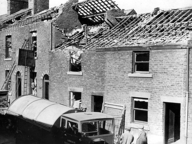 Kirkham took a pasting from the Luftwaffe, 1941