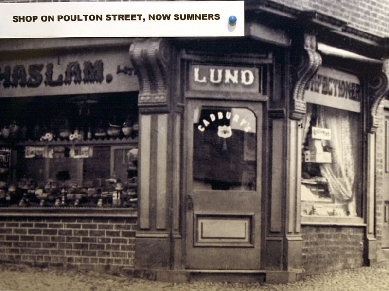 The History of Kirkham exhibition at Kirkham museum. Picture of a shop which is now Sumners 