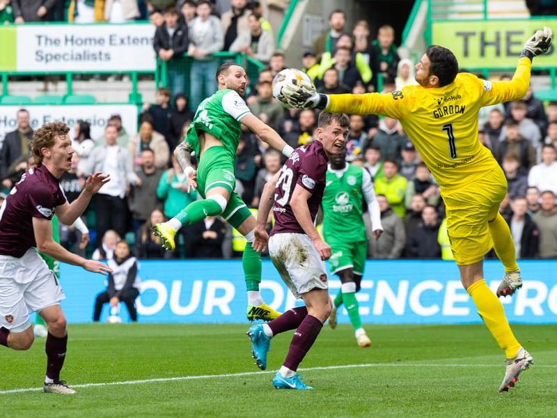 Came close with a header and kept the Hearts defence honest until the end. 6