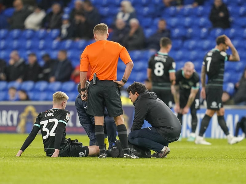 John Mousinho believed that Paddy Lane's Achilles injury sustained at Cardiff was a 'short-term' lay-off. He didn't make the squad against Sheffield Wednesday. 