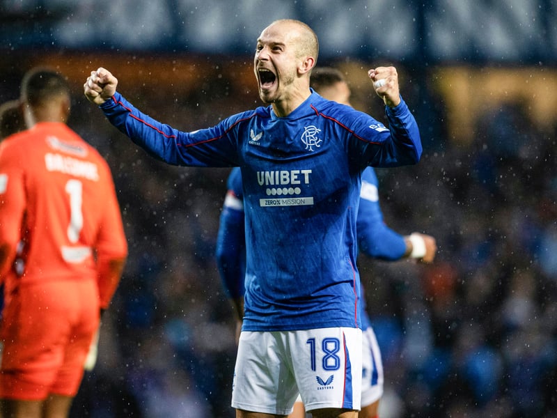 Another week, another goal for the Czech international. He was ranked at 8.4 for his display against St Mirren at Ibrox, thanks to his 100% shot accuracy for three attempts, while he also completed the most dribbles (4) and won 67% of his ground duels in the 2-1 win.