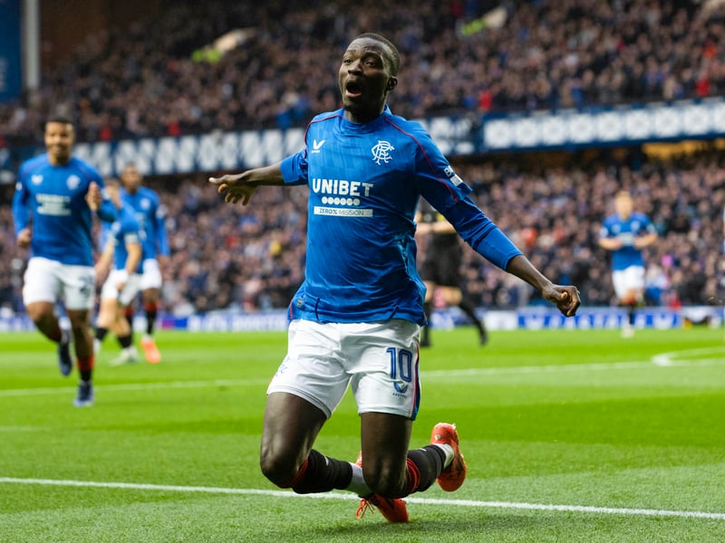 The Ivorian opened the scoring in Rangers' 2-1 win over St Mirren and was given a 8.0 for his performance at Ibrox. Won 100% of his tackles, made five passes into the final third and completed 100% of his long balls.