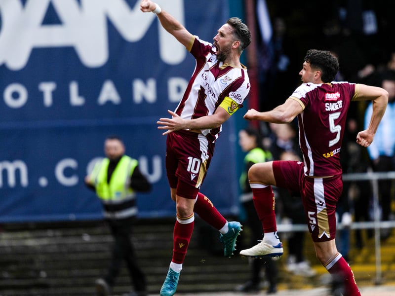 His last-minute strike against Dundee handed the Perthshire side a dramatic 2-1 win at Dens Park - and his 8.3 rating gets him into the team of the week. His passing was sublime all game as he clocked up a 92% accuracy, while Clark also won all bar one of his aerial duels on Saturday afternoon.