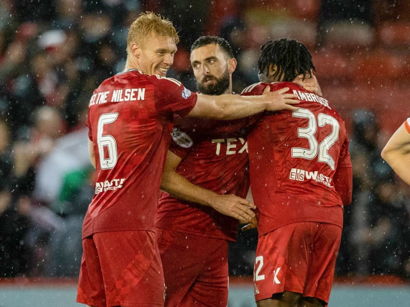 The 33-year-old midfielder is the sole inclusion for unbeaten Aberdeen this week thanks to his 8.4 star display in the 1-0 win over Dundee United. Clocked up a 89% passing accuracy rate, made he most passes in the match (91) and won the most duels in the match (12). The Norwegian is proving to be a vital signing signing by Jimmy Thelin.
