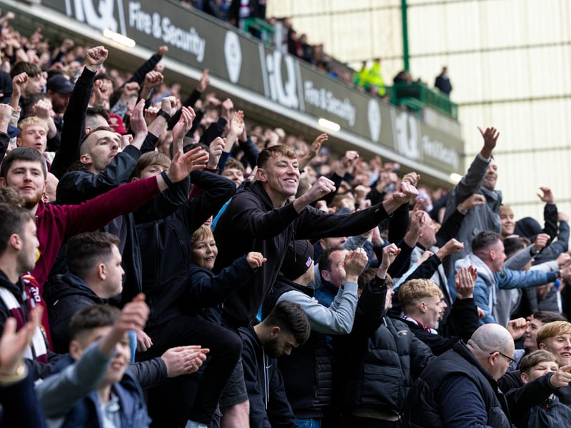 James Wilson's 87th-minute equaliser sent the Hearts away end into raptures.