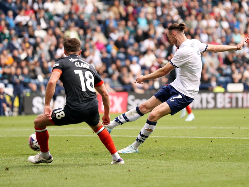 Will Keane (R) hasn't played for Preston North End since the end of September because of an injury. 