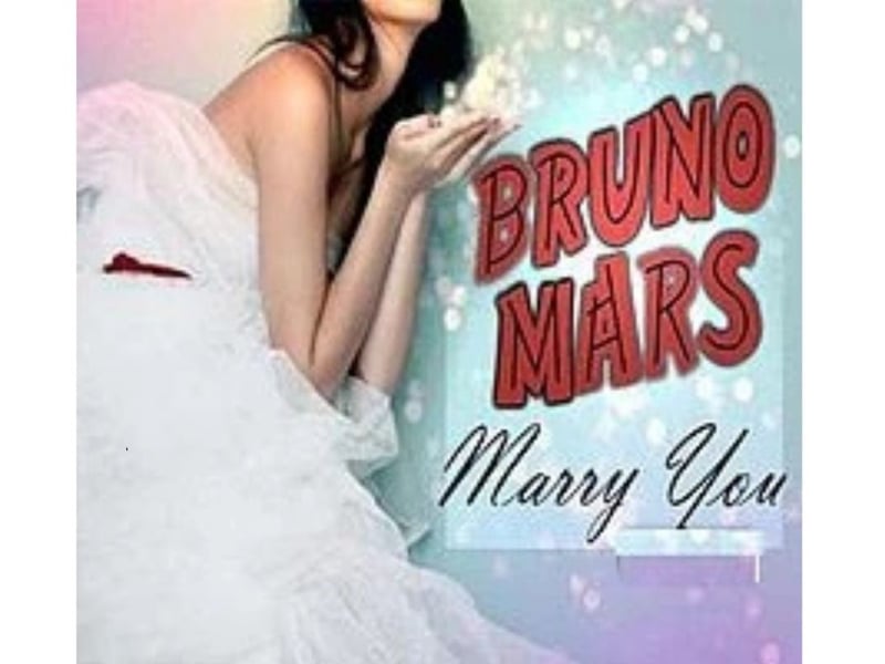 Marry You by Bruno Mars is in seventh place, appearing in 17.70% of wedding playlists. The 2010 song featured prominently under the categories “Walking down the aisle” and “First dance.”  