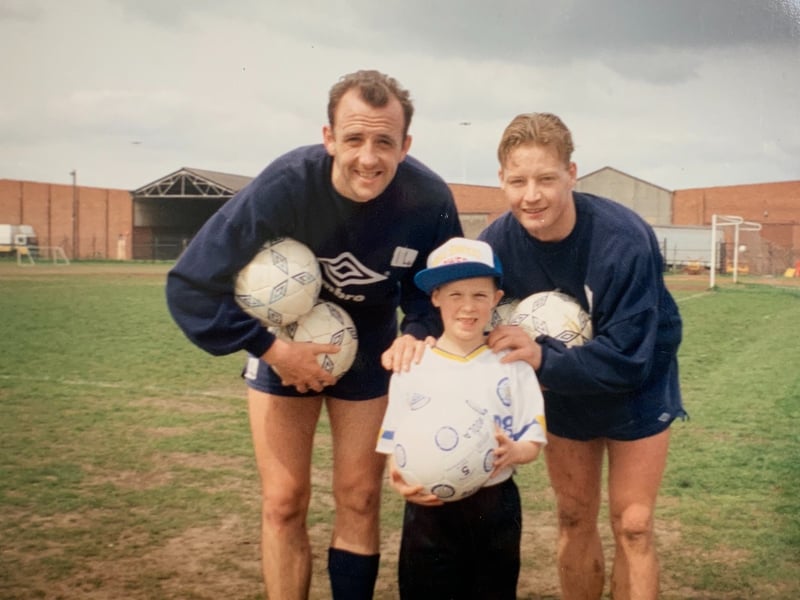 Tom Cull was lucky enough to meet Gary McAllister and David Batty in 1992 at an open training session ahead of the Makita Tournament.