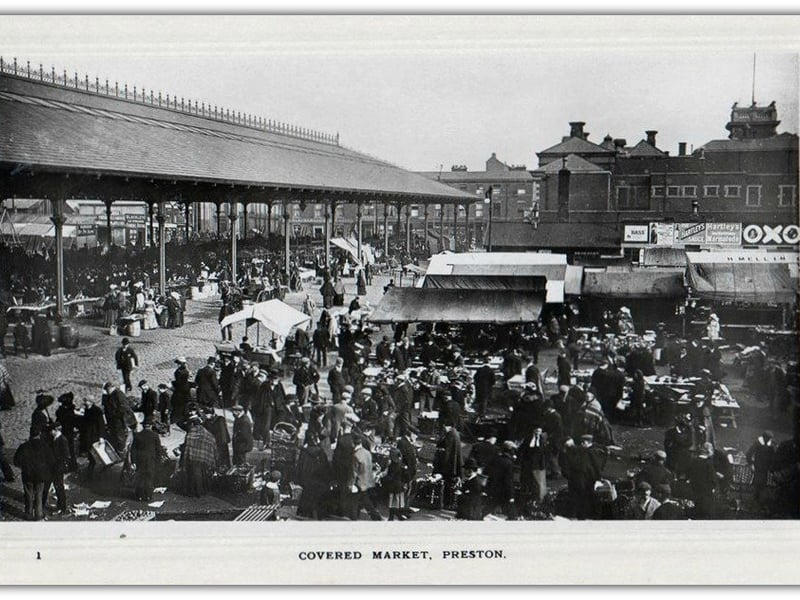Covered Market, Preston. Picture courtesy of Preston Digital Archive