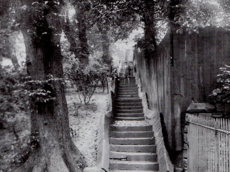 The Fourty Steps, Avenham Park, Preston 1924