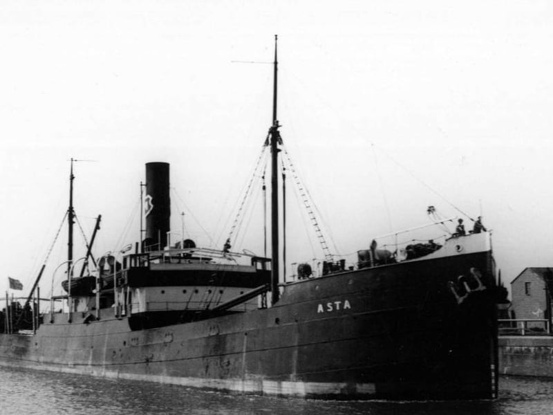 S.S. Asta, entering Preston Docks
Image courtesy of Stuart Smith www.shipsnostalgia.com
©John Clarkson