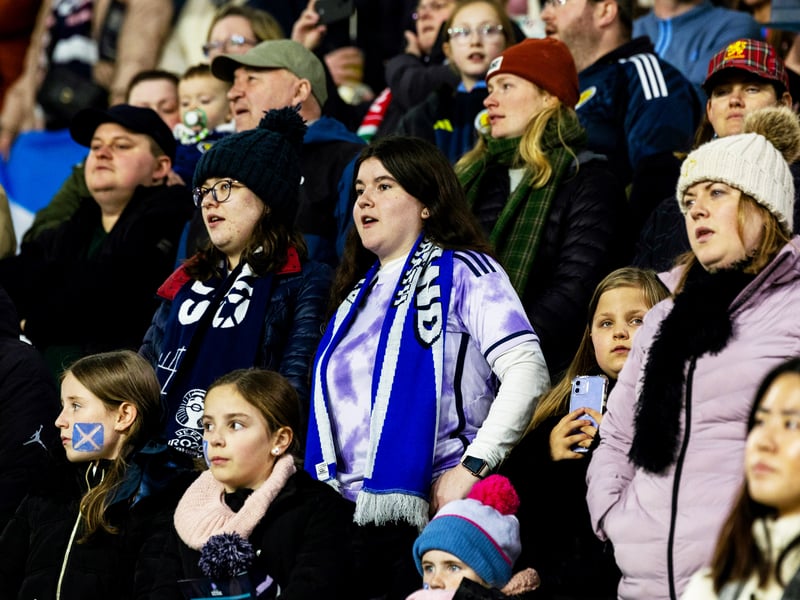 Fans get ready to roar the Tartan Army on to victory.