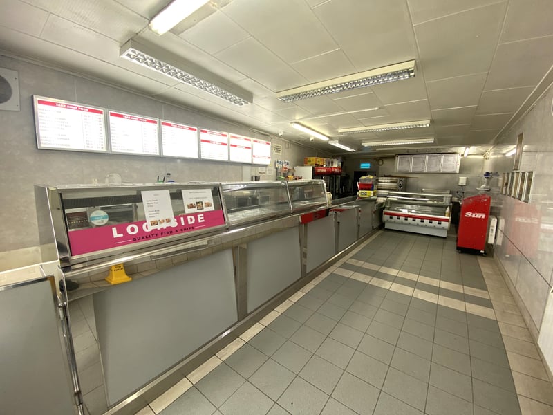 The Lochside Cafe serving counter.
