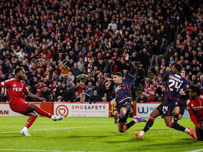Pittodrie prepares to go wild as Shayden Morris slams home the winner to beat Rangers.