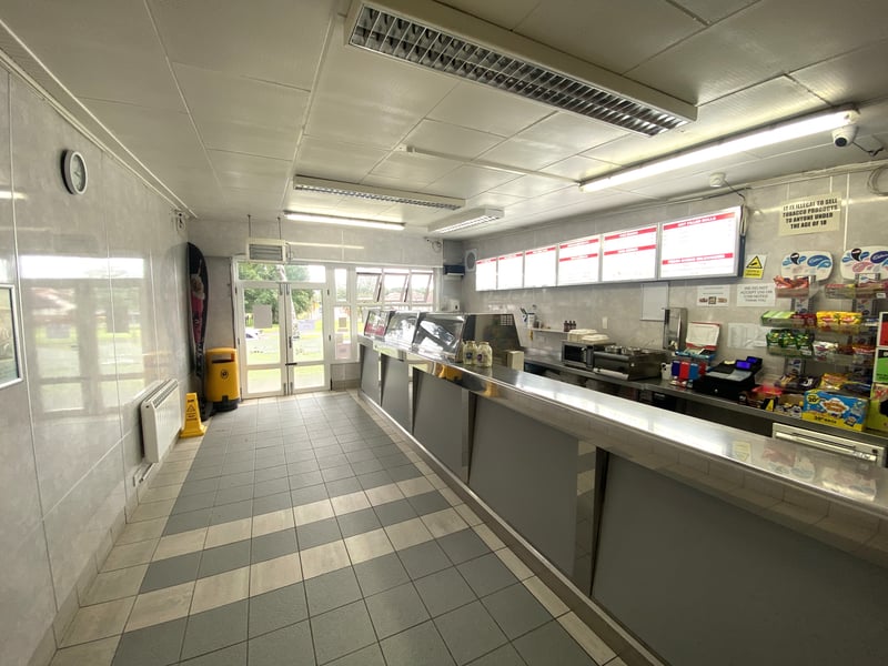 The serving area.