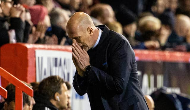 Is Philippe Clement's time up as Rangers head coach after the 2-1 defeat to Aberdeen? Cr: SNS Group.
