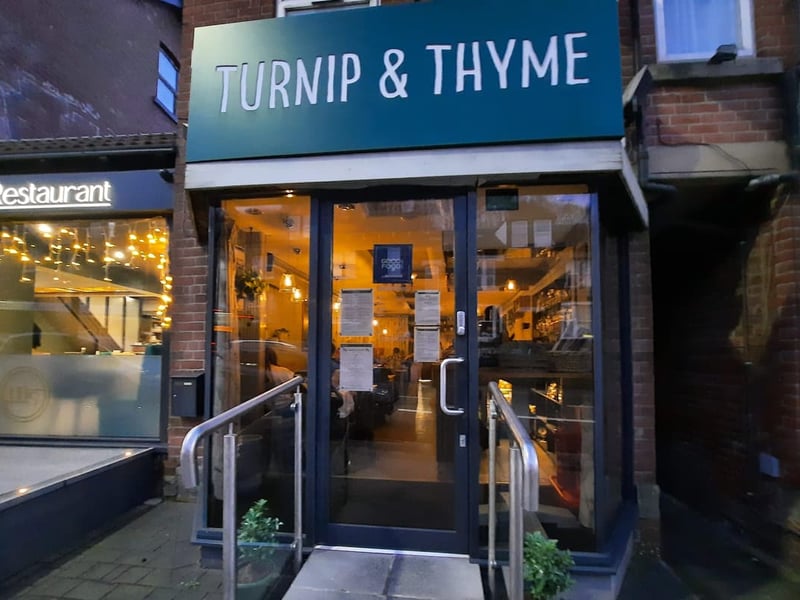 Turnip & Thyme is another small but perfectly formed restaurant on Sheffield's Ecclesall Road. The cosy, family-run bistro serves classic British dishes with a twist, using only the best seasonal ingredients. It has a 4.8/5 star rating from more than 200 Google reviews, with one diner calling it the 'best fine dining restaurant in Sheffield'.