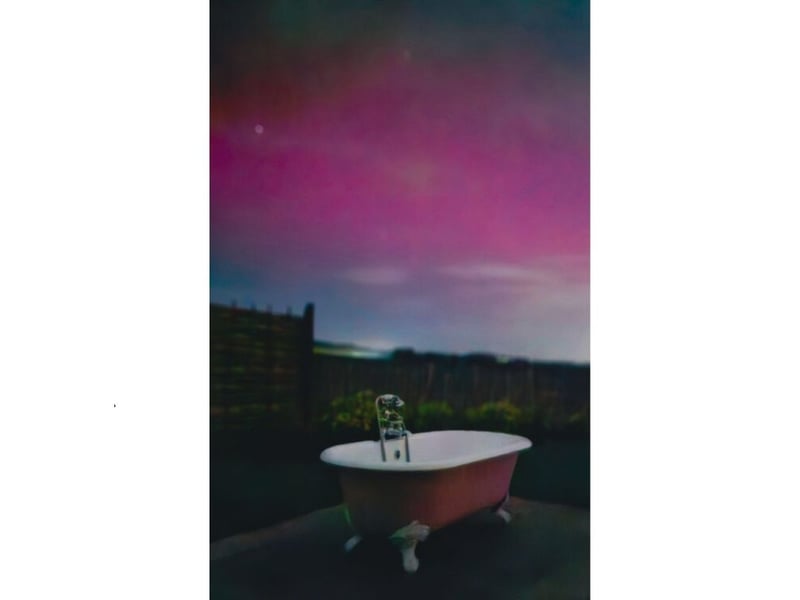 If you're VERY lucky you may even see the Northern Lights from your bath.