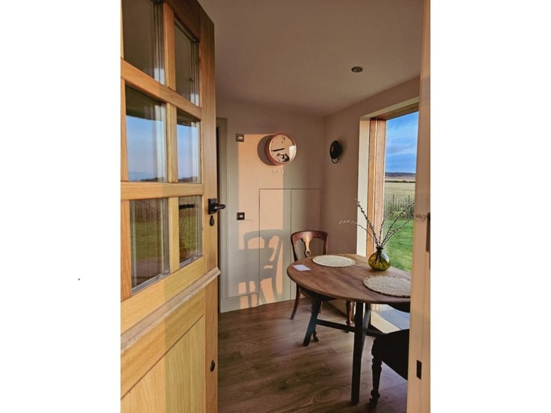 Enjoy meals with a glorious view of the surrounding countryside.