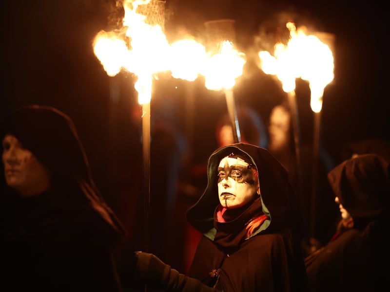 The Celtic festival is thought to have influenced modern Halloween traditions such as fancy dress.