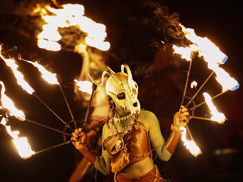 At the end of the Celtic ceremony in days gone by each attendee would take home a flame to relight their home hearths.